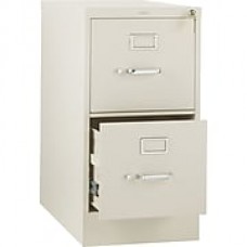 HON 310 Series 2 Drawer Vertical File Cabinet, Letter, Putty, 26-1/2"D (H312PL) NEXT2018 NEXT2Day