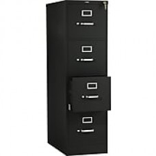 HON 510 Series 4 Drawer Vertical File Cabinet, Letter, Black, 25"D (H514PP) NEXT2018 NEXT2Day