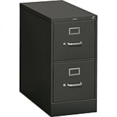 HON 310 Series 2 Drawer Vertical File Cabinet, Letter, Black, 26-1/2"D (H312PP) NEXT2018 NEXT2Day