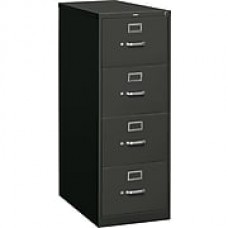 HON 310 Series 4 Drawer Vertical File Cabinet, Legal, Black, 26-1/2"D (H314CPP) NEXT2018 NEXT2Day