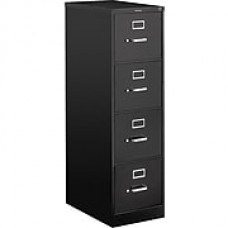 HON 510 Series 4 Drawer Vertical File Cabinet, Legal, Black, 25"D (H514CPP)