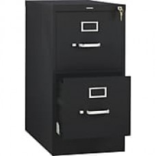 HON 510 Series 2 Drawer Vertical File Cabinet, Letter, Black, 25"D (H512PP) NEXT2018 NEXT2Day