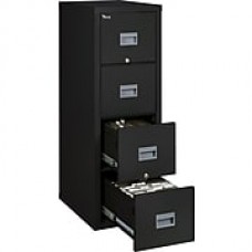 FireKing® Patriot 4-Drawer Vertical File Cabinet, Letter/Legal, Black (4P1825CBL)