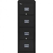 FireKing 4 Drawer Vertical File Cabinet Black, Letter (4P1831CBL)