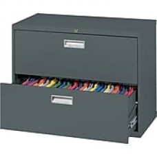 Sandusky 2-Drawer Lateral File Cabinet, Charcoal, 36", (LF6A362-02)