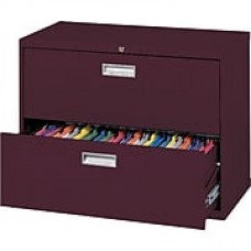 Sandusky 2-Drawer Lateral File Cabinet, Burgundy, 36", (LF6A362-03)