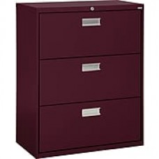 Sandusky 3-Drawer Lateral File Cabinet, Burgundy, 36", (LF6A363-03)