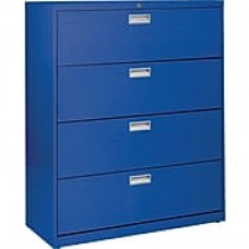 Sandusky 4-Drawer Lateral File Cabinet, Blue, 36", (LF6A364-06)