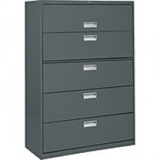 Sandusky 5-Drawer Lateral File Cabinet, Charcoal, 36", (LF6A365-02)