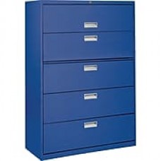 Sandusky 5-Drawer Lateral File Cabinet, Blue, 36", (LF6A365-06)