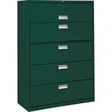 Sandusky 5-Drawer Lateral File Cabinet, Forest Green, 36", (LF6A365-08)