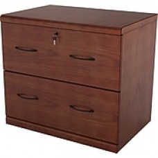 Z-Line Designs 28 1/4" Wood Lateral File Cabinet, 2-Drawer, Cherry