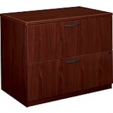 basyx by HON® BL Series 2 Drawer Lateral File Cabinet, Mahogany, 35.5"W (BSXBL2171NN)