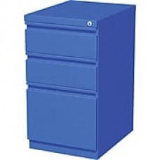 Hirsh Industries 3-Drawer Mobile Pedestal File Cabinet, Blue (20-Inch)