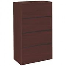 HON® 10700 Series 4 Drawer Lateral File Cabinet, Mahogany, 36"W (HON107699NN)