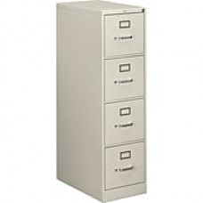 HON 510 Series 4 Drawer Vertical File Cabinet, Letter, Light Gray, 25"D (H514PQ) Dock to Dock Delivery