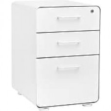 Poppin, Stow File Cabinet, 3-Drawer, White (100425)