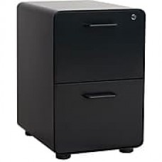 Poppin, Stow File Cabinet, 2-Drawer, Black (102625)