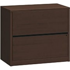 HON 10500 Series 2 Drawer Lateral File Cabinet, Mocha Finish, 36"W (HON10563MOMO) NEXT2018 NEXTExpress