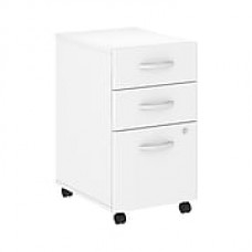 Bush Business Furniture Studio C 3 Drawer Mobile File Cabinet Installed, White (SCF216WHSUFA)