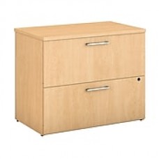 Bush Business Furniture 400 Series 36"W 2 Drawer Lateral File Cabinet, Natural Maple (400SFL236ACK)