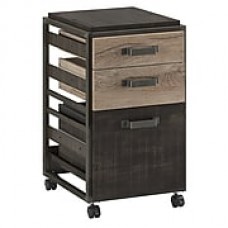 Bush Furniture Refinery 3 Drawer Mobile File Cabinet, Rustic Gray (RFF116RG-03)