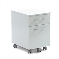 Unique Furniture 2 Drawer Mobile File Cabinet White (231-WH)