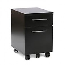 Unique Furniture 2 Drawer Mobile File Cabinet Black (231-BLK)