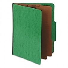 Pendaflex® Press Guard® Classification Folders, 2/5-Cut Top Tab, 2 Dividers, 10/Box (1257GR)