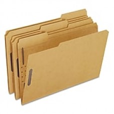 Pendaflex Kraft Fastener Folders, 2 Fasteners, 1/3 Cut Tabs, Legal, 50/Box