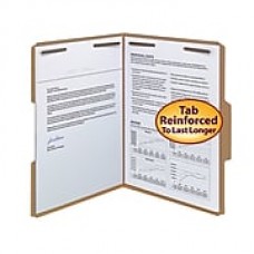 Smead Fastener File Folder, 2 Fasteners, Reinforced 1/3-Cut Tab, Letter Size, 50/Box (14837)