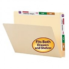 Smead Conversion File Folder Top and End Tab, Letter Size, Manila, 100/Box (24190)