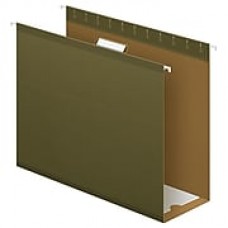 Pendaflex® Extra Capacity Reinforced Hanging Folders, 4", 5 Tab, Letter Size, Standard Green, 25/box (4152X4)