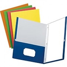 LUX 9" x 12" Presentation Folders w/ Brads - Assorted Pack of 100 500/Pack, Assorted (ST100PDQBRAD500)