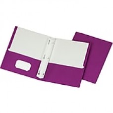 LUX 9" x 12" Presentation Folders w/ Brads 1000/Pack, Purple (912PURPBRAD1000)