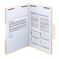 Smead SuperTab® Heavyweight Manila Fastener Folder, Reinforced 1/3-Cut Tab, Guide Height, Legal Size, 50 per Box (19545)