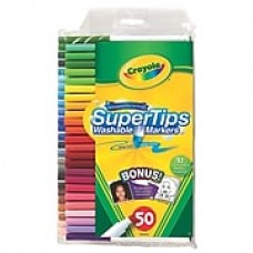 Crayola Washable Super Tip Markers With Silly Scents Set Of 50 [Pack Of 2] (2PK-58-5050)