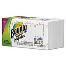 Bounty® Quilted Napkins, 1-Ply, White, 800/Carton (PGC 34885)