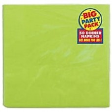 Amscan Big Party Pack 2-Ply Dinner Napkin, Kiwi, 6/Pack, 50 Per Pack (62215.53)