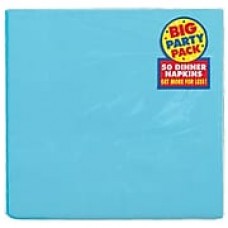 Amscan Big Party Pack Dinner Napkin, 2-Ply, Carribbean, 6/Pack, 50 Per Pack (62215.54)