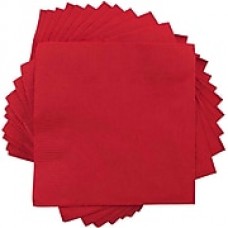 JAM Paper® Square Lunch Napkins, Medium, 6.5x6.5, Red, 600/box (6255620730b)