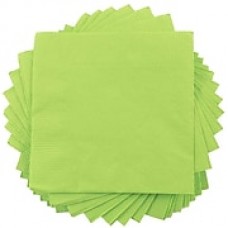 JAM Paper® Square Lunch Napkins, Medium, 6.5x6.5, Lime Green, 600/box (6255620724b)