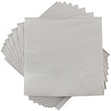 JAM Paper® Beverage Napkins, Small, 5x5, Silver, 600/box (255628826b)