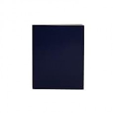 Paperthinks™ Classic Collection Extra Large Ruled Notebook, 17.8 x 22.8 cm, Navy Blue Shiny