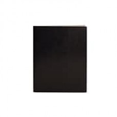 Paperthinks™ Classic Collection Extra Large Ruled Notebook, 17.8" x 22.8", Black Shiny