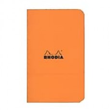 Rhodia Staplebound Notebooks graph, orange cover 3 in. x 4 3/4 in. 24 sheets [Pack of 10]