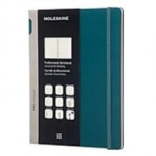 Moleskine Pro Collection Professional Notebook, Extra Large, Tide Green, Hard Cover, 7-1/2" x 10" (891362)