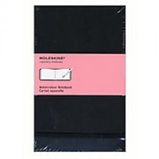 Moleskine Classic Hard Cover Notebooks Black 3 1/2 In. X 5 1/2 In. 60 Pages, Watercolor [Pack Of 2] (2PK-9788883705601)