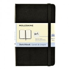 Moleskine Classic Hard Cover Notebooks Black 3 1/2 In. X 5 1/2 In. 80 Pages, Sketch [Pack Of 2] (2PK-9788883701054)