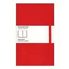 Moleskine Classic Hard Cover Notebooks Red 5 In. X 8 1/4 In. 104 Pages, Sketch [Pack Of 2] (2PK-9788862930345)